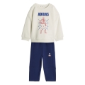 adidas tracksuit Marvel Spider-Man (cotton blend) white/blue toddlers