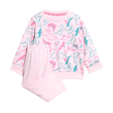 adidas Tracksuit Seasonal Essentials Adiraptor French Terry pink Toddler Girls