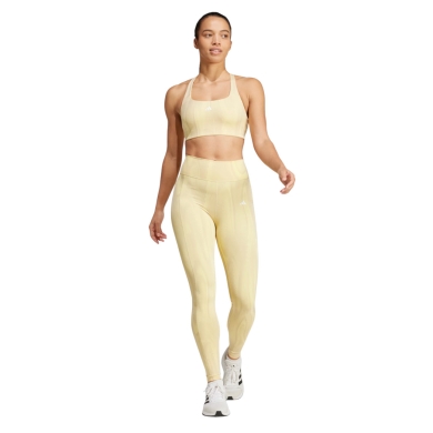 adidas Sport Leggings Optime Full-Length Print (Tight, High Waist) Yellow Ladies