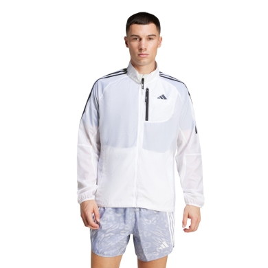 adidas Running Training Jacket Own the Run 3-Stripes Packable white Men's