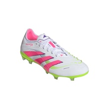 adidas Predator Pro FG football boots for firm ground (natural grass) white/lime/lucid pink men's