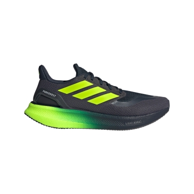 adidas Pureboost 5 running shoes (cushioning) black/lime men's