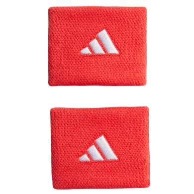 adidas wrist sweatband Small red - 2 pieces