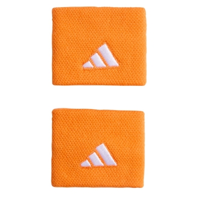 adidas wrist sweatband Small orange - 2 pieces
