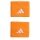 adidas wrist sweatband Small orange - 2 pieces
