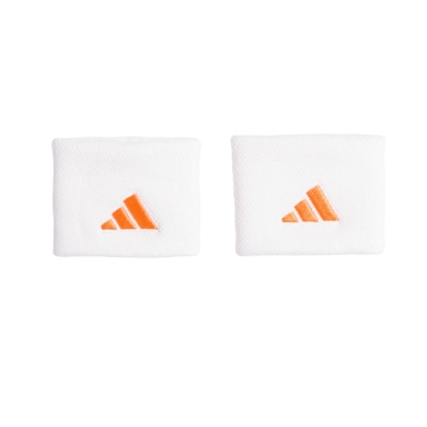 adidas wrist sweatband Small white - 2 pieces