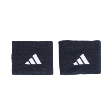 adidas wrist sweatband Small navy blue - 2 pieces