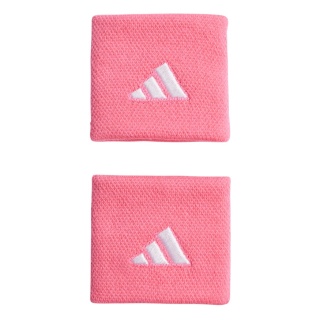 adidas wrist sweatband Small pink - 2 pieces