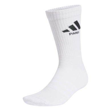 adidas cushioned sports socks crew Paris white - 1 pair