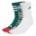 adidas Sports Socks Christmas Graphic Crew (Cotton Blend) white/green - 3 pairs