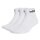 adidas Sports Socks Linear Crew Ankle (Cotton, fully padded) white - 3 pairs