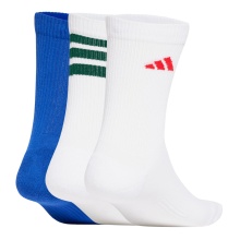adidas Sportsocks Logo Crew white/blue - 3 pairs