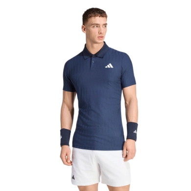 adidas Tennis Polo Climacool+ Airchill Freelift (slim fit, recycled polyester) 2026 navy blue men's