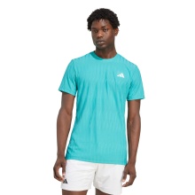 adidas Tennis T-shirt Climacool+ Airchill Freelift (slim fit, optimal freedom of movement) teal green men's