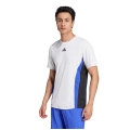 adidas Tennis T-shirt Pro HEAT.RDY FreeLift white/blue/black men's