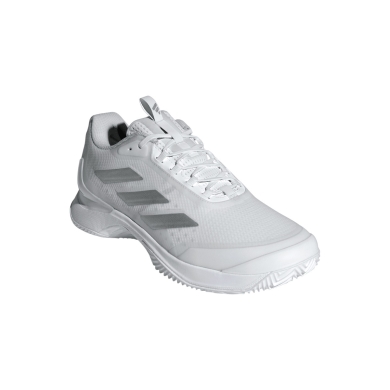 adidas tennis shoes Avacourt 2 clay/sand court/cushioning silver/white ladies
