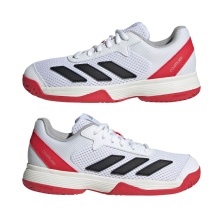 adidas Courtflash Allcourt 2025 tennis shoes white/red boys