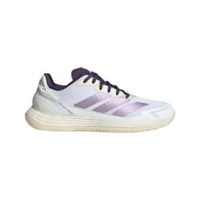 adidas Defiant Speed Allcourt Tennis Shoes 2025 white/purple ladies