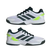 adidas tennis shoes Ubersonic Allcourt 2025 white/dark green children