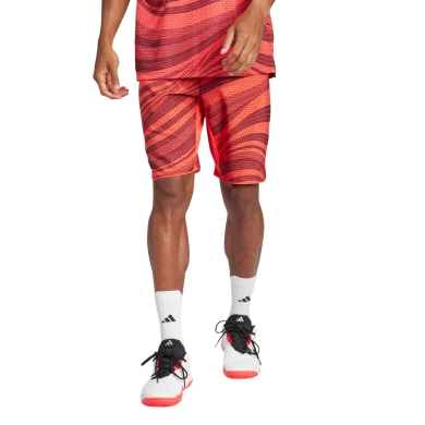 adidas Club Climacool Graphic Tennis Shorts 9in short red men's