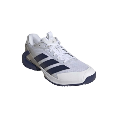adidas tennis shoes Adizero Ubersonic 5 Clay/Sand court white/navy blue/silver men's