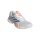 adidas Barricade 14 Allcourt Tennis Shoes (Stability) 2026 white/blue/orange ladies