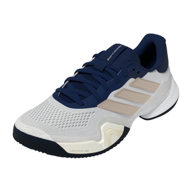 adidas Tennis Shoes Barricade 14 Allcourt/Stability 2025 white/navy blue Men's