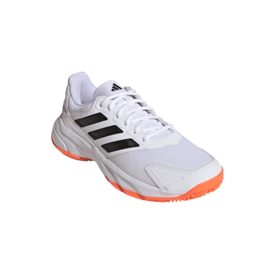 adidas CourtJam Control 3 Tennis Shoes Clay/Sand Court 2026 white/orange men's