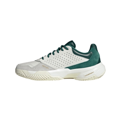 adidas CourtJam Control 3 Premium Allcourt tennis shoes white/green men's