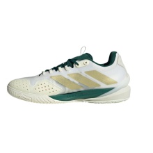 adidas tennis shoes adizero Cybersonic Allcourt/cushioning 2025 white/green/gold men's