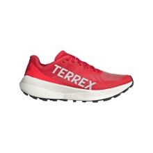 adidas Trail Running Shoes Terrex Agravic Speed red/white men's