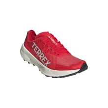 adidas Trail Running Shoes Terrex Agravic Speed red/white men's