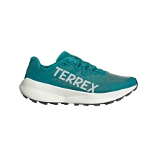 adidas Trail Running Shoes Terrex Agravic Speed teal green/white men's