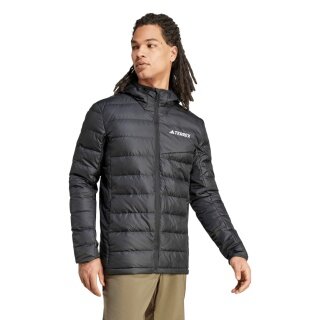 adidas Terrex Multi Light Hooded Down Jacket (warm, water-repellent) black men's