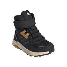 adidas Terrex Trailmaker High COLD.RDY hiking shoes (textile, warm) black/brown/beige children