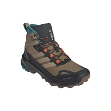 adidas Trekking Hiking Shoes Terrex Skychaser AX5 Mid Climawarm+ GTX (waterproof) brown/black/teal blue men's