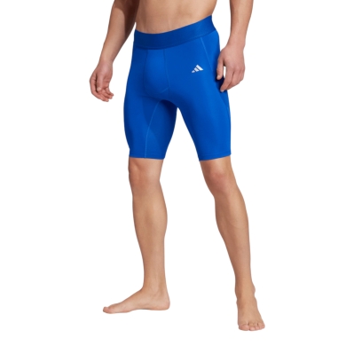 adidas Sport Tights Techfit (elastic waistband) short blue men's