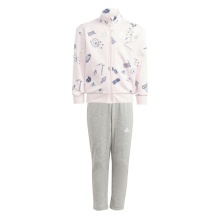 adidas tracksuit Brand Love (cotton) pink/grey girls