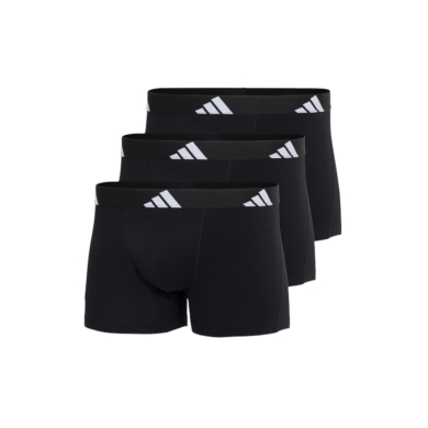 adidas underwear boxershorts trunk active flex cotton black men's - 3 pieces