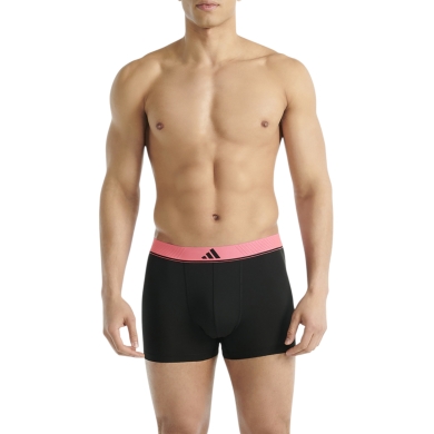 adidas underwear boxershorts trunk Climacool Active Micro Flex Eco black/pink/beige/grey men's - 3 pieces
