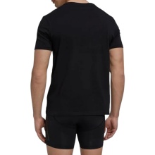 adidas underwear t-shirt (100% cotton) short-sleeved black men's - 3 pieces