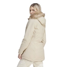 adidas Winter Coat Hooded Fur Parka (water-repellent) beige Ladies