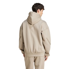 adidas Z.N.E. Zip Hoodie (Cotton/Polyester) beige Men's