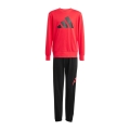 adidas Essentials Jogger Tracksuit (Cotton Blend) red/black children