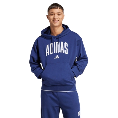 adidas Collegiate Hoodie (Cotton Blend) blue Men's