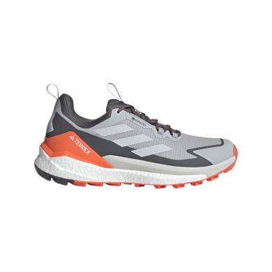 adidas Terrex Free Hiker 2.0 GTX Hiking Shoes (Speed Hiking, waterproof) grey/orange men's