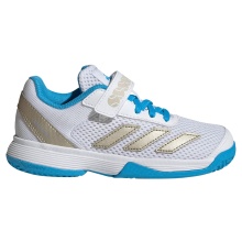 adidas Courtflash CF C Allcourt Tennis Shoes (Velcro) 2025 white/blue children