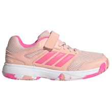 adidas indoor court shoes Speedcourt Velcro rose/pink/white girls
