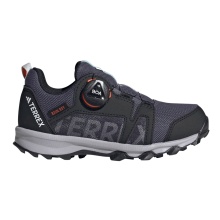 adidas Trail Running Shoes Terrex Agravic Boa Rain.RDY Low (waterproof) navy blue/black children
