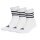 adidas Sports Socks 3-Stripes Cushioned Sportswear Mid-Cut (Cotton) white/black - 3 pairs